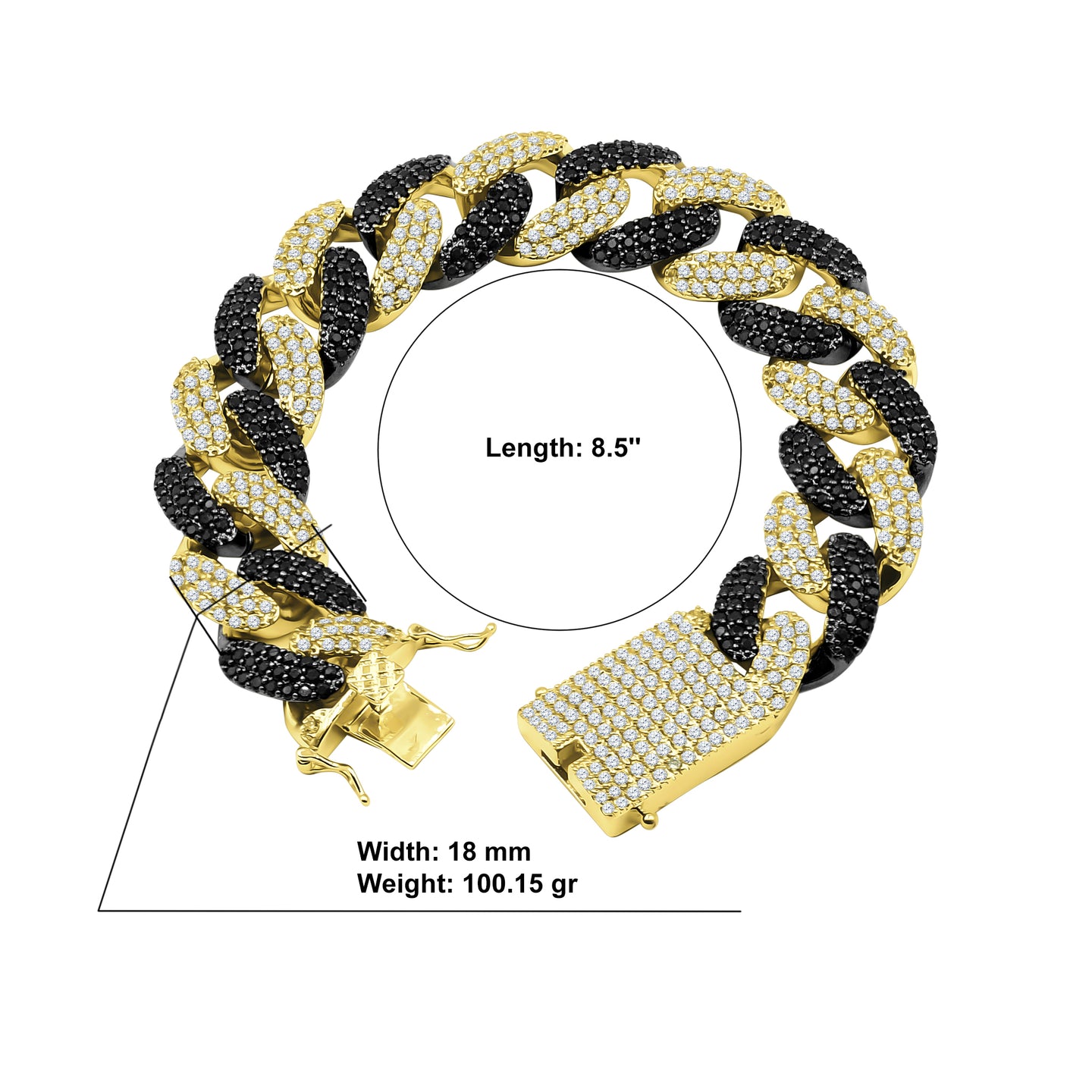 RAVISHING 18MM Cuban Bracelet | 9615326