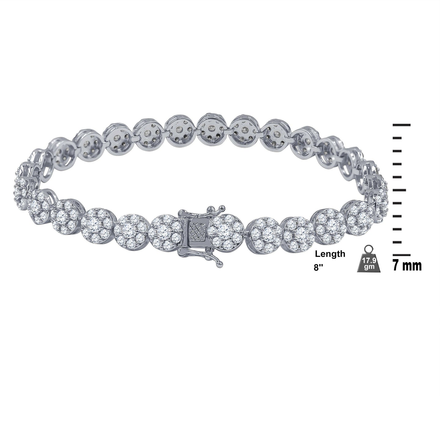 MISTRAL 7MM CZ BRASS ICED OUT CHAIN | 961641