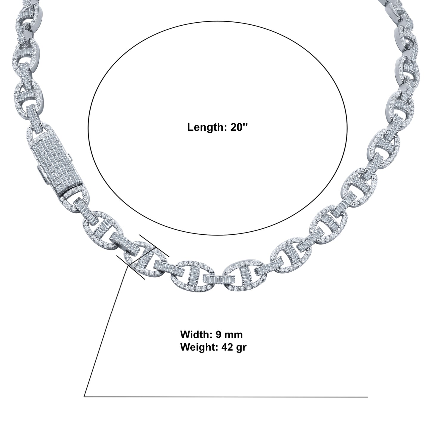 ELITE 6MM Iced Out CZ Chain | 962541