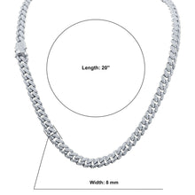 WIZARD SILVER MOISSANITE 8MM CHAIN I 993491