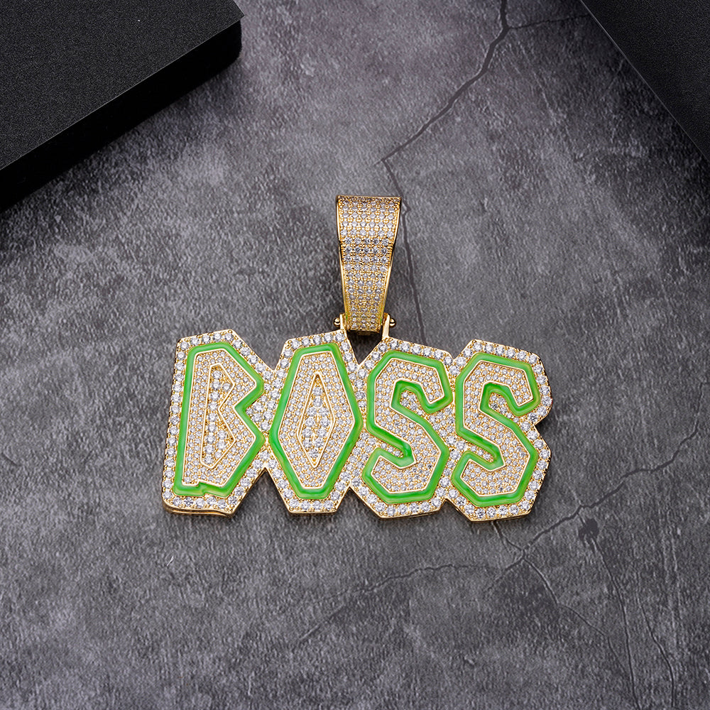 AMULET BRASS PENDANT CZ I 9114621