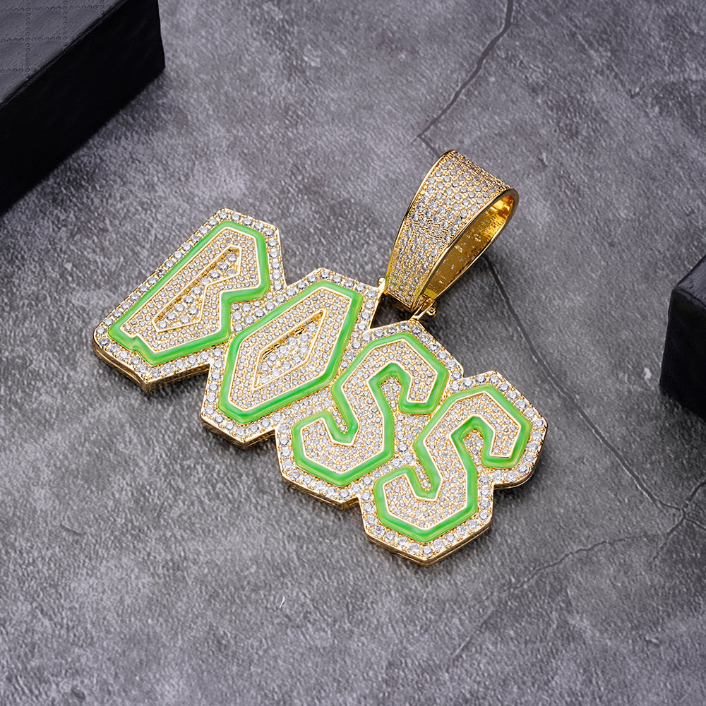 AMULET BRASS PENDANT CZ I 9114621