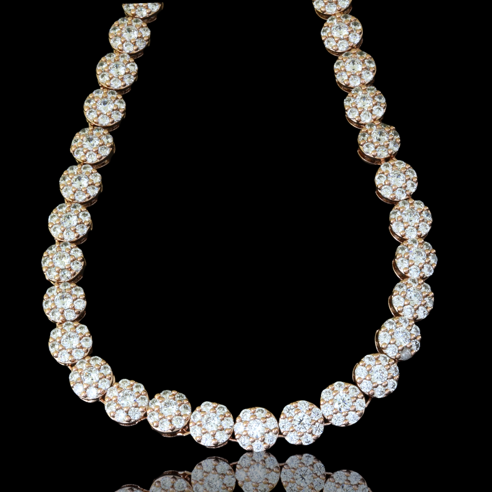 CZ FLOWER CHAIN ONE ROW IN 18''-30'' - 961635