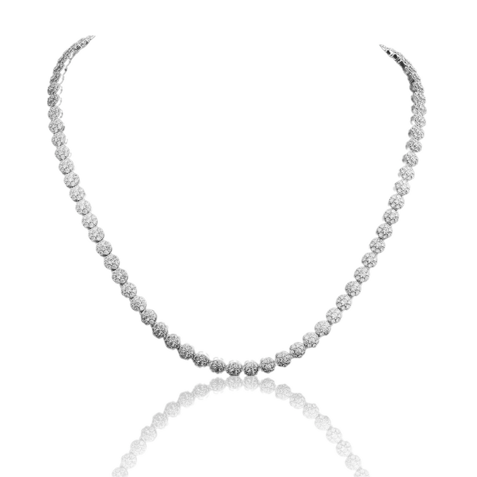 VETRA 5MM CZ BRASS GOLD ICED OUT CHAIN  I 961451