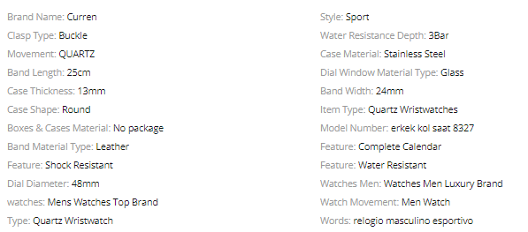 RAKISH LEATHER WATCH I 5410513