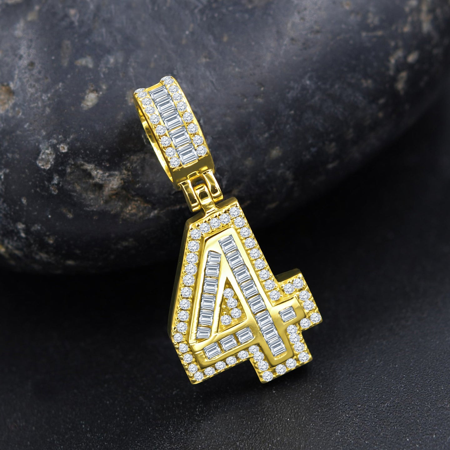 CIPHER STERLING SILVER (NUMERIC) PENDANT WITH CZ I 9218391