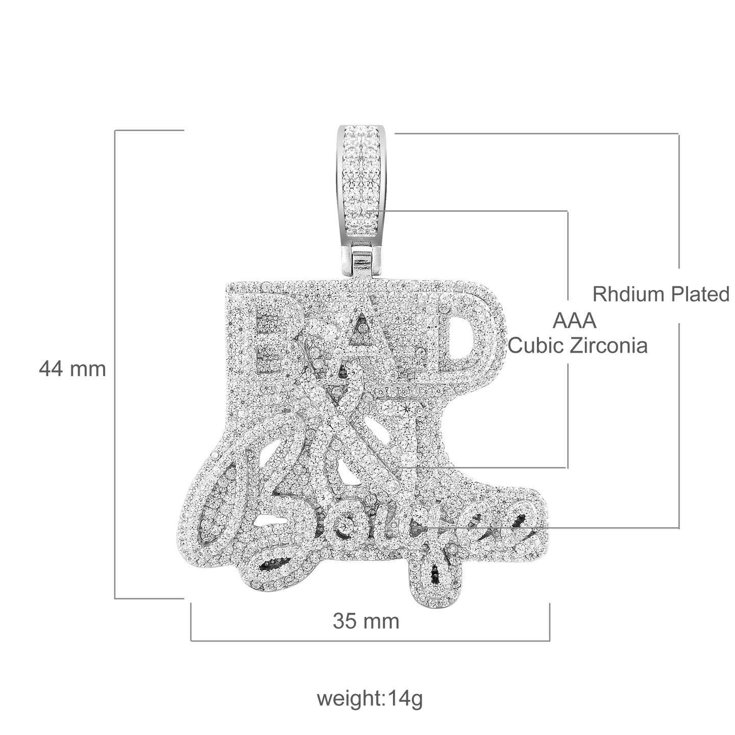 Bad CZ 925 Pendant | 9211211