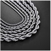 Silver Plated Solid Brass Korean Classic Rope Chain