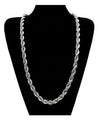 Silver Plated Solid Brass Korean Classic Rope Chain